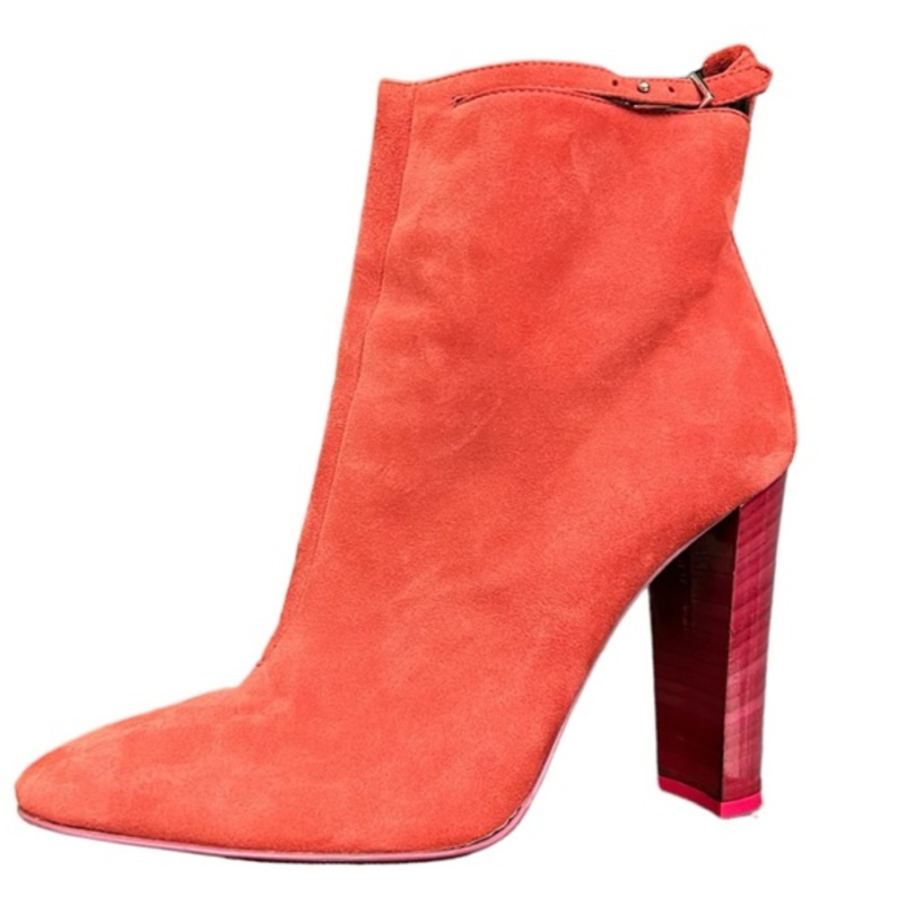 Paul Smith “Ezell” Stacked Heeled Suede Booties